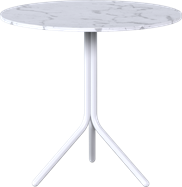 White Poseidon Cafe Table